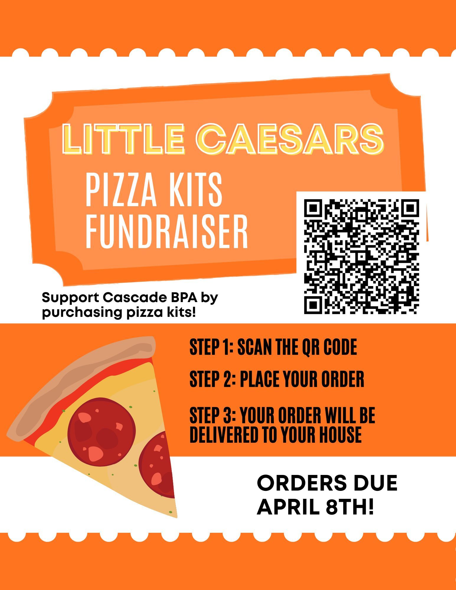 � SUPPORT CASCADE BPA — NATIONALS BOUND! ��� The Cascade Business Professionals of America (BPA) Chapter is raising funds to travel to the National Leadership Conference in Nashville, Tennessee, this May! These students are truly outstanding — � 2x State Champions in Parliamentary Procedure � Top 5 in the Nation for the past two years Now they have the opportunity to represent Cascade on the national stage again — and we need your support to help get them there! � Support our team by purchasing Little Caesars Pizza Kits — an easy, fun way to give back while enjoying a great meal at home. � Order here: https://fundraising.littlecaesars.com/products ... Every order makes a difference. We are incredibly grateful for your support of these hardworking students!